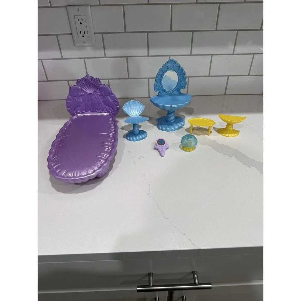 Rare Vintage Retro Disney little mermaid Ariel Purple shell bed Princess Y2K Set